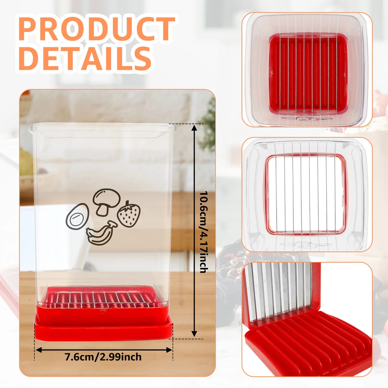New Fruit Vegetable Speed Slicer with Push Plate Manual Cup Cutter