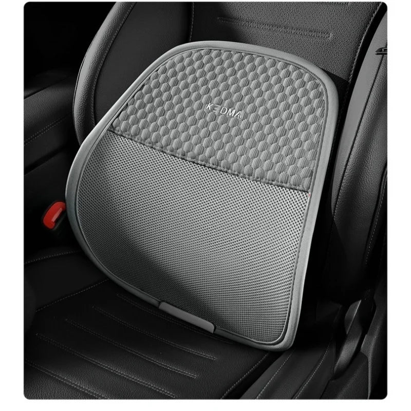 Car Chair Back Cusion Mesh Lumbar Anti-Fatigue Brace Elastic Cushion Massage Back Cushion Pad Support Summer Cool Breathable