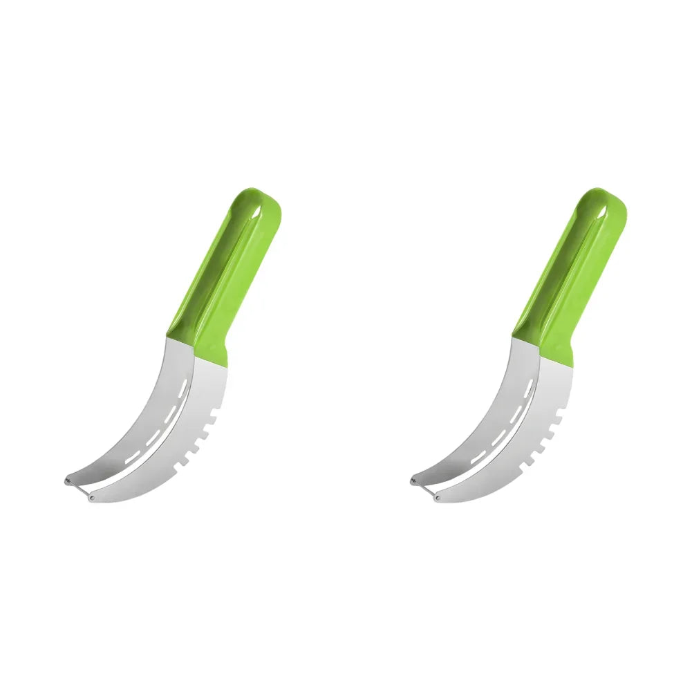 Stainless Steel Safe Efficient Watermelon Slicer Server with Non-Slip Handle Fruit Divider Watermelon Slicer Cutter Fruit Tools