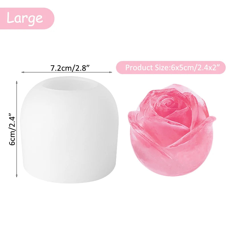 Valentine Day Flower Soft Silicone Rose Molds