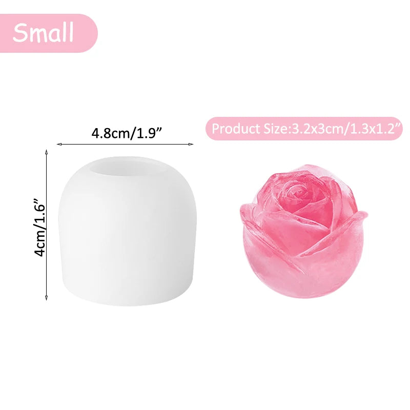 Valentine Day Flower Soft Silicone Rose Molds