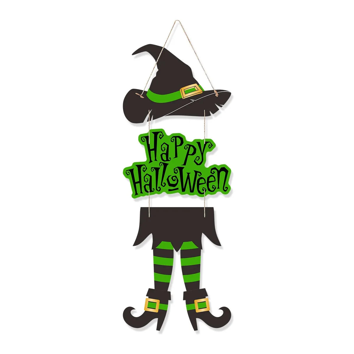 Halloween Witch Leg Hat Door Sign Ghost Festival Party DIY Door Pendant Trick Or Treat Kids Favors Happy Halloween Day 2025