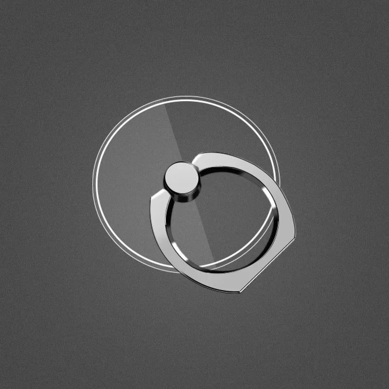Finger Ring Mobile Phone Smartphone Stand Holder For iPhone X Samsung cell Smart  transparent Phone Ring holder Car Mount Stand