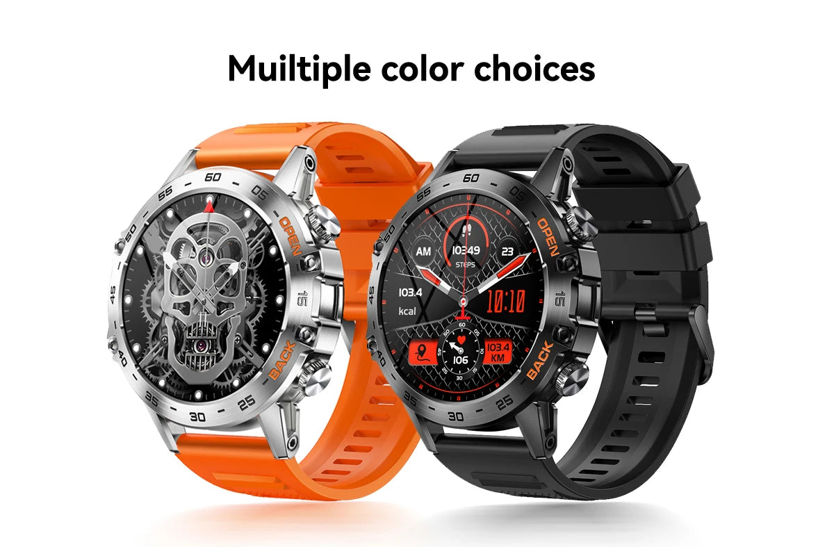 Abelanja Steel 1.39 Bluetooth Call Smart Watch Men Sports Fitness Tracker Watches IP67 Waterproof Smartwatch for Android IOS K52