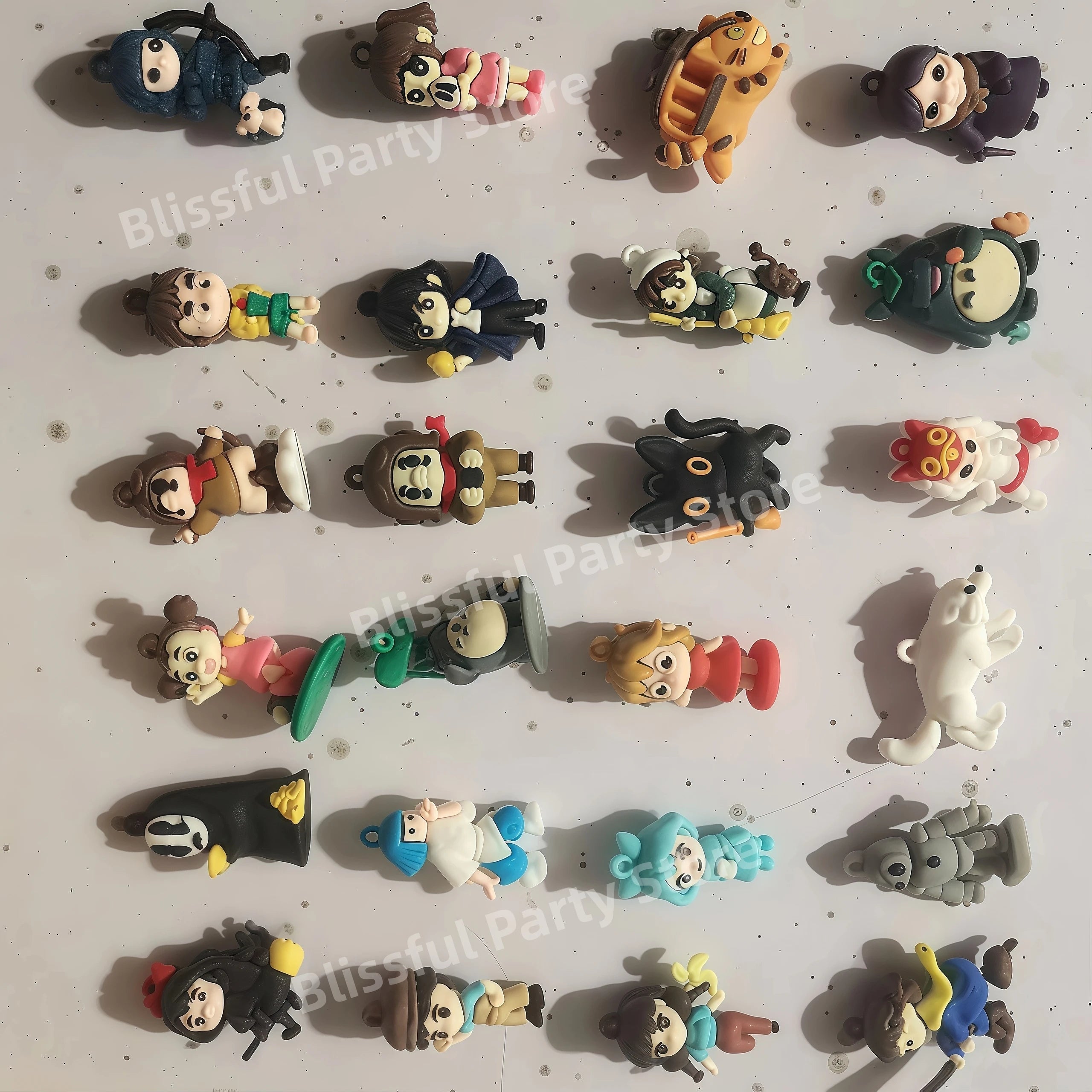 Christmas Advent Calendar 2025 3D Anime Toy Figure Collectible Items Animation Totoroed Kids Calendar Gifts Christmas Decoration