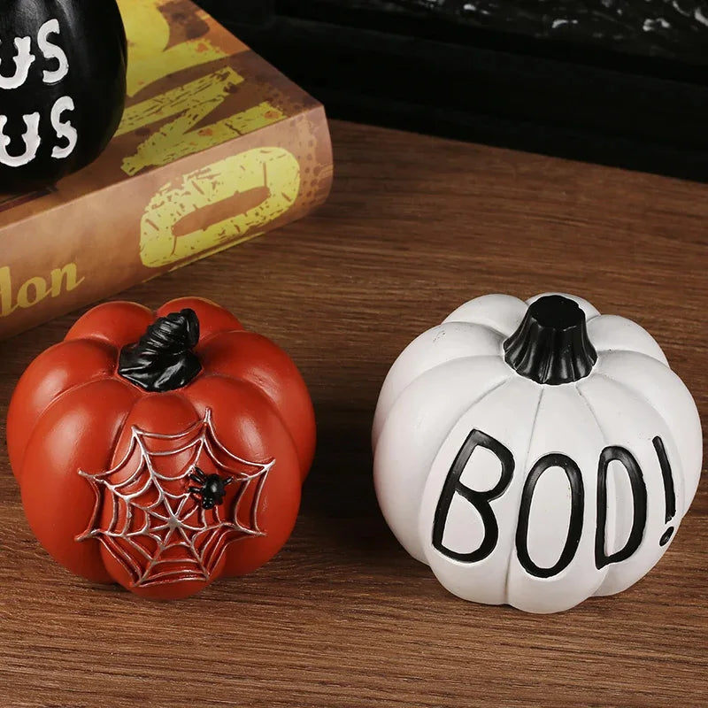 Halloween Decor home outdoor Ornaments Resin Thanksgiving Pumpkin Set Fall Pumpkin Fall Thanksgiving Harvest Home Decorations