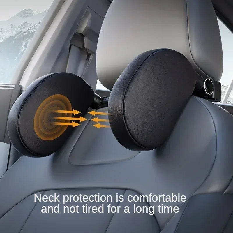 Car Neck Headrest Pillow Cushion Seat Memory Foam Pad Sleep Side Head Telescopic Support on Cervical Spine for Adults Child