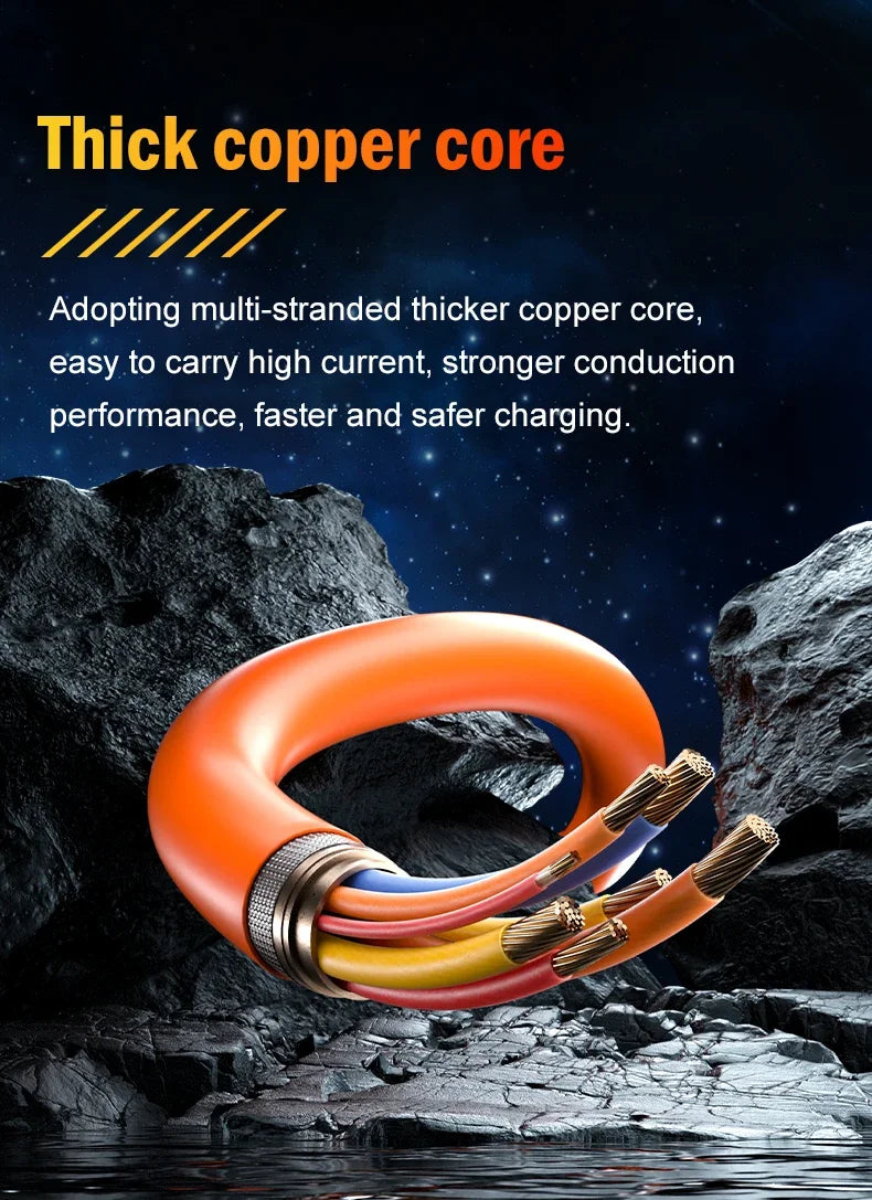60W PD USB C To Type C Cable Elbow 180 Degree Rotation Super Fast Charge For Samsung S24 S23 S22 Ultra Huawei Laptop Data Sync