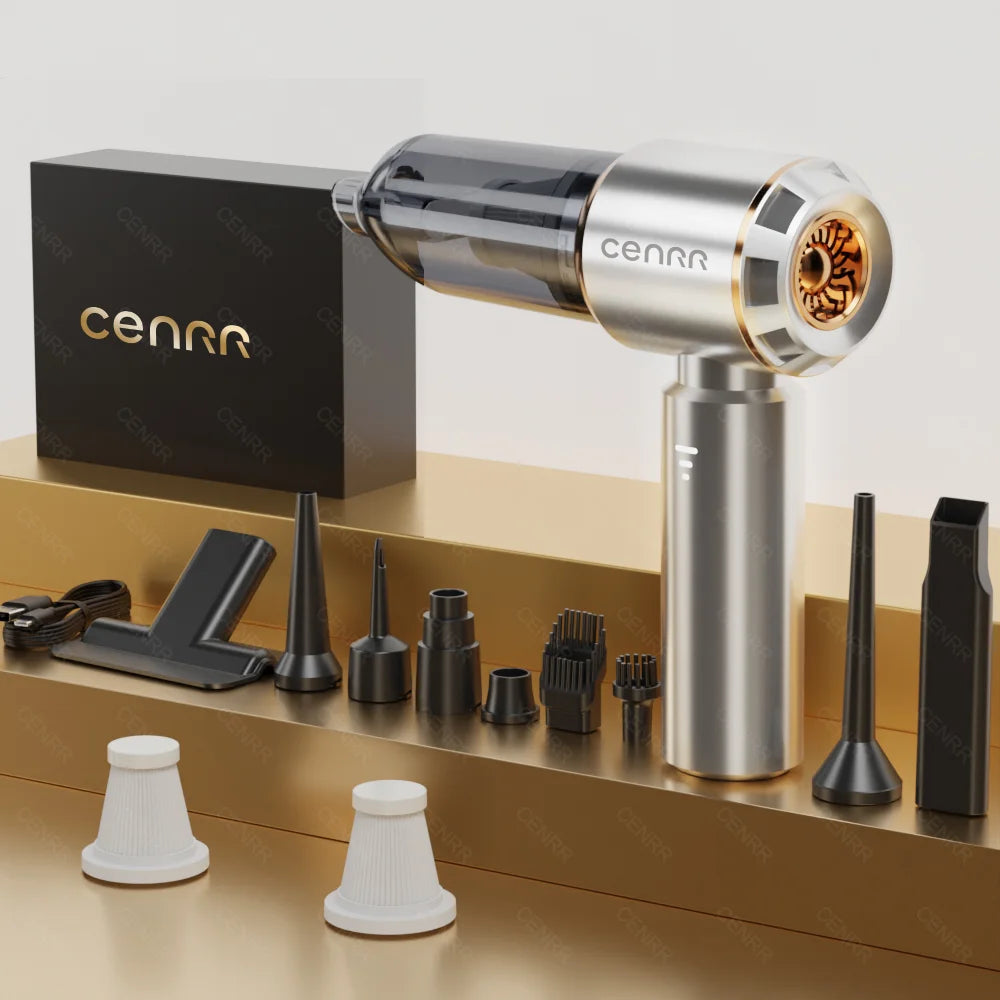 CENRR 998000PA Mini Car Vacuum Cleaner Cordless Powerful Wireless Car Cleaner HandHeld Portable Vacuum Cleaner Cleaning Machine
