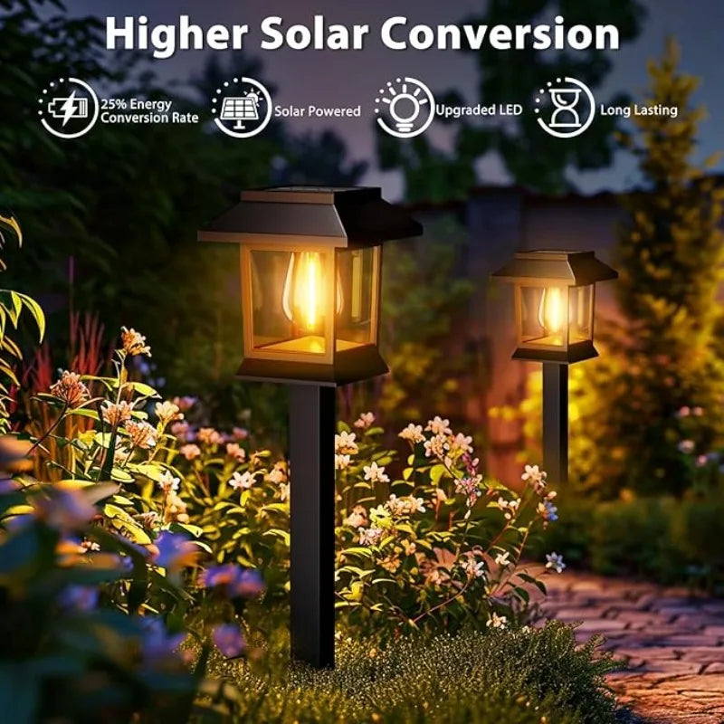 Outdoor Garden 1/2/6/12PCS Retro Solar Waterproof Signs for Courtyard Solar Lights Landscape Grassland Corridors