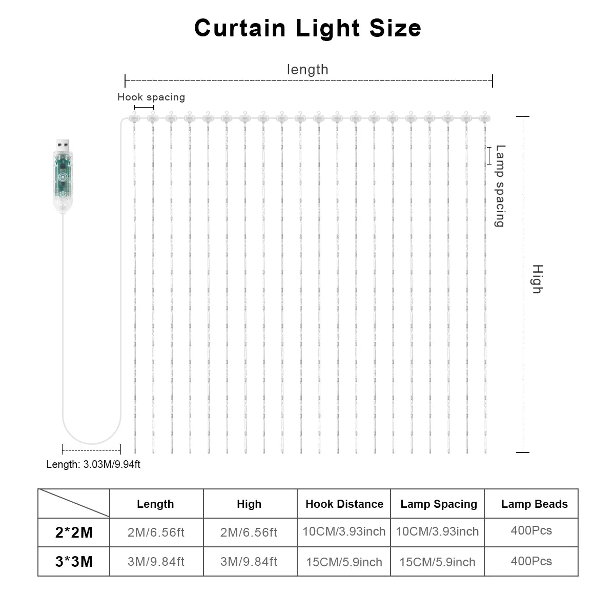 APP Control Smart LED Curtain Lights Sting USB 5V Fairy Light DIY Text Pattern Display for Room Outdoor Garden Christmas Decor
