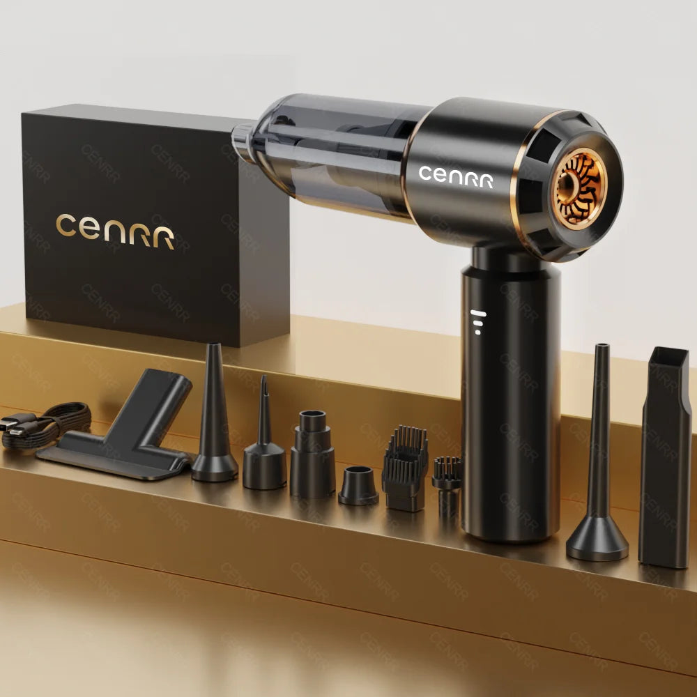CENRR 998000PA Mini Car Vacuum Cleaner Cordless Powerful Wireless Car Cleaner HandHeld Portable Vacuum Cleaner Cleaning Machine