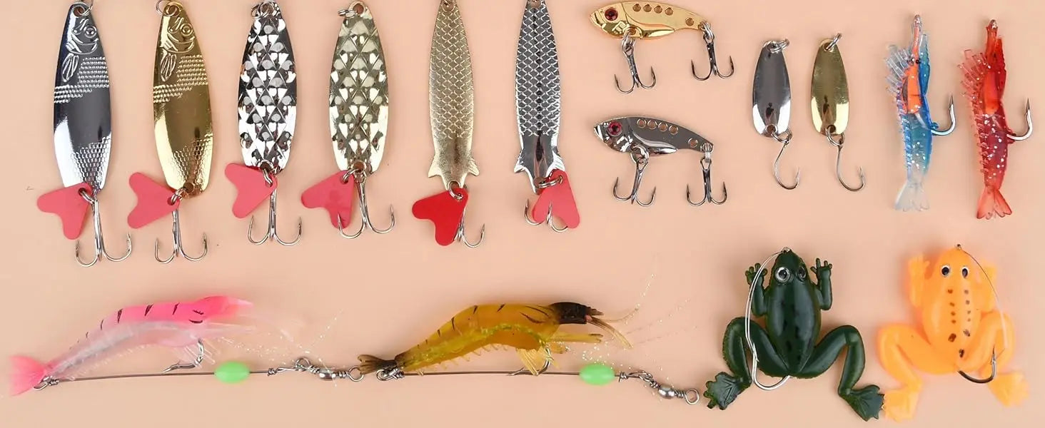 Advent Calendar Fishing Christmas Countdown - 24 Days Fishing Lures Set for Fisher Adult Men Teen Boys - 2025 Xmas Surprise Gift