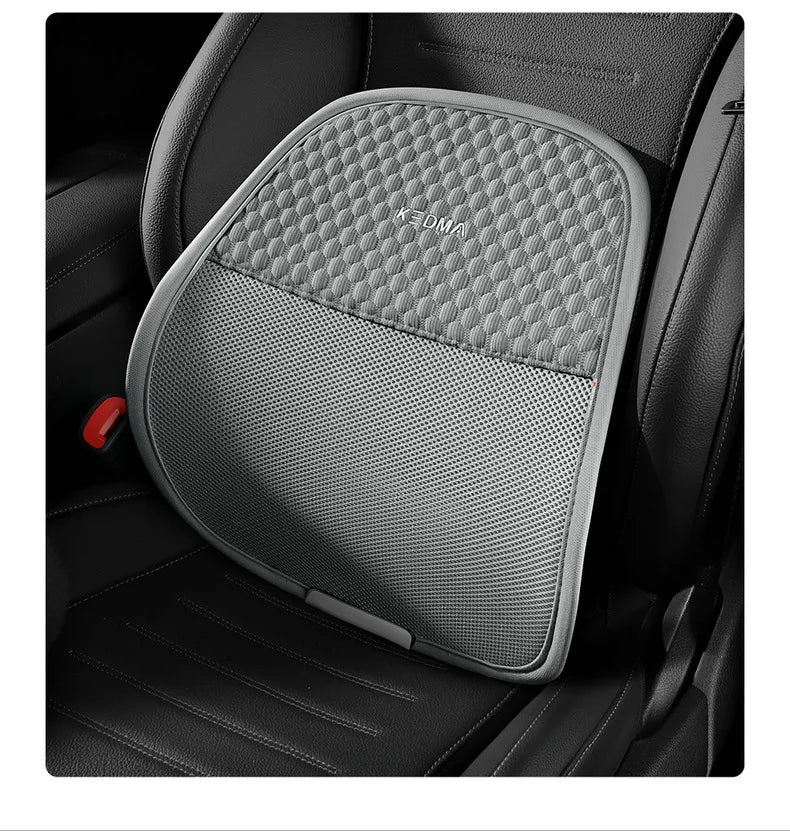 Car Chair Back Cusion Mesh Lumbar Anti-Fatigue Brace Elastic Cushion Massage Back Cushion Pad Support Summer Cool Breathable