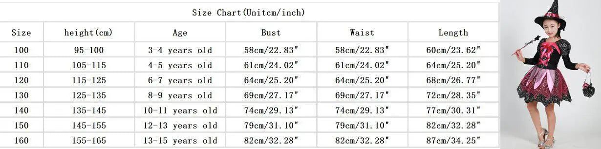 God Mother Fairy Dress with Witch Hat Wand Bag Girls Halloween Costume Witch Cosplay All Saint's Day 4Pcs Wizard Vestidos Suit