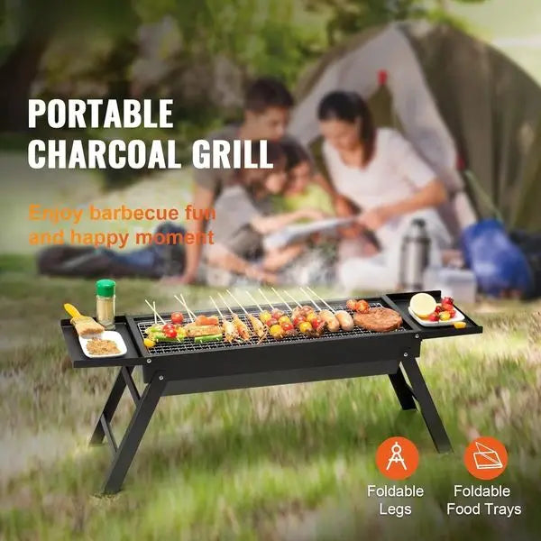 23' Lightweight Charcoal BBQ Grill,  Portable Outdoor Grill