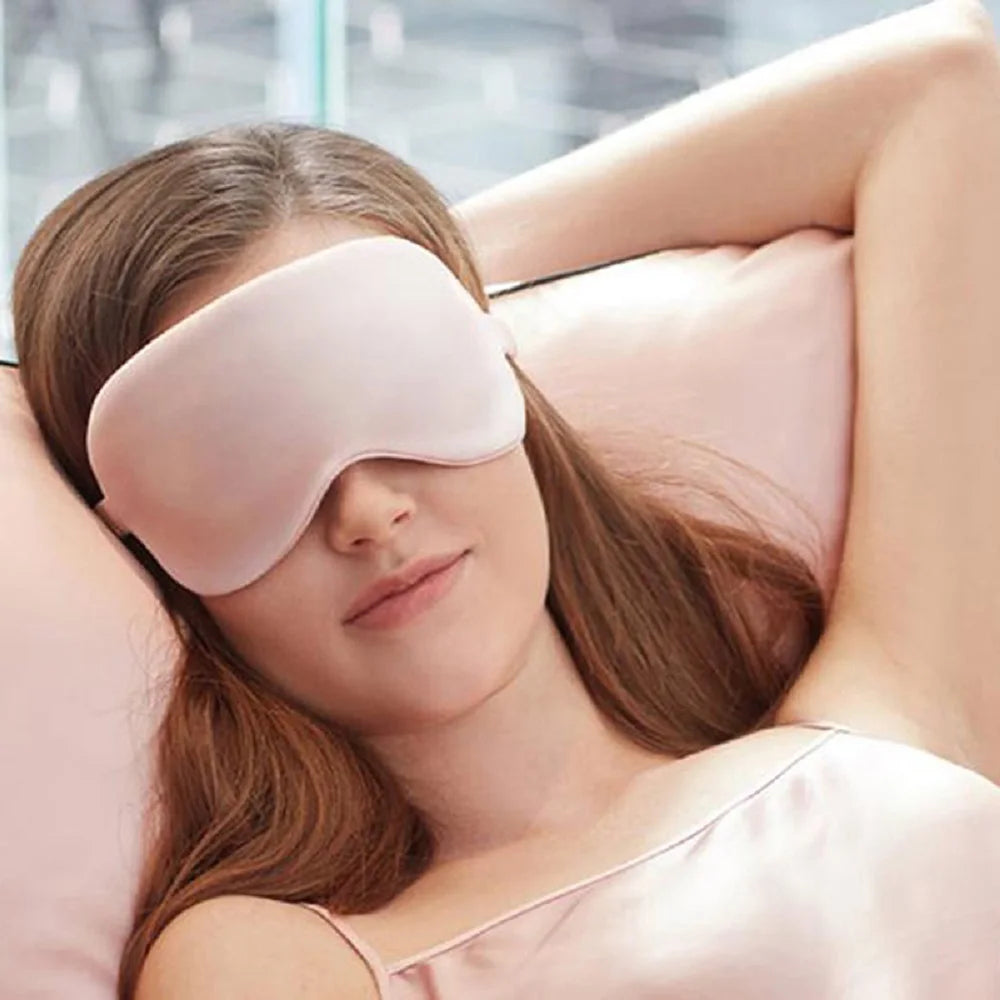 Imitated Silk Eye Patch Shading Sleep Eye Mask Eyepatch Travel Relax Cover Eyeshade Health Sleeping Shield Eye Care Tools