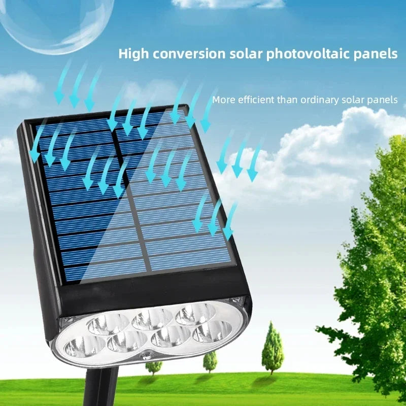 Ultra bright 7LED Solar Light Spotlights Outdoor Landscape Wall Light Waterproof 150° Adjustable Lawn Garden Yard Decor Lighting