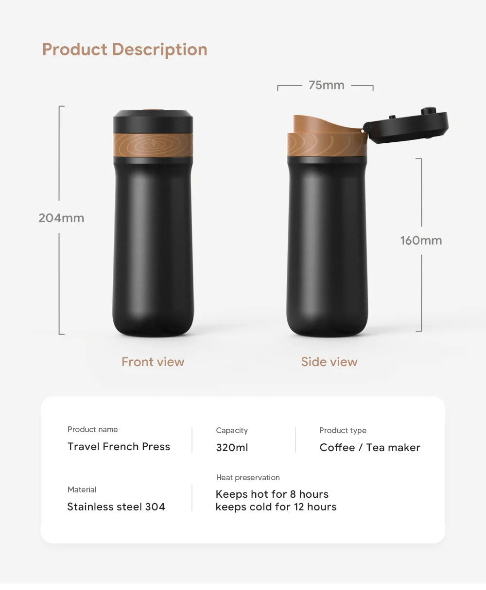 Portable Coffee Maker Stainless Steel