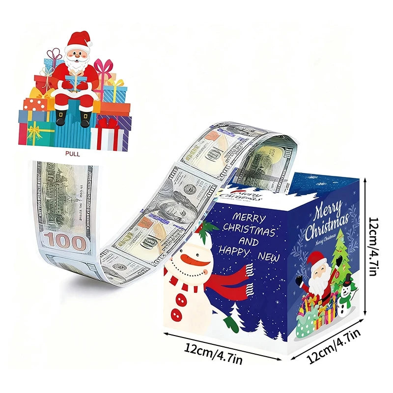 Christmas Money Gift Box Christmas Party Favors Gifts 2025 Navidad Suprise for Friends New Year Party Accessories