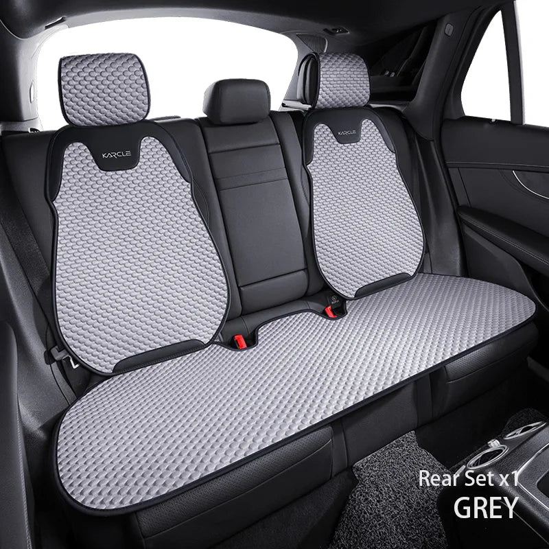 Universal Ice Silk Summer Car Seat Covers Breathable Car Seat Covers Full Set Sweat Absorption Auto Seat Cushion Car Accessories