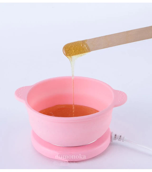 Silicone Depilatory Shaving Wax Heater  Machine for Depilation Professional Home Appliance SPA Paraffin Pot Foldable Wax Heater
