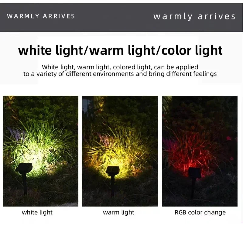 Ultra bright 7LED Solar Light Spotlights Outdoor Landscape Wall Light Waterproof 150° Adjustable Lawn Garden Yard Decor Lighting