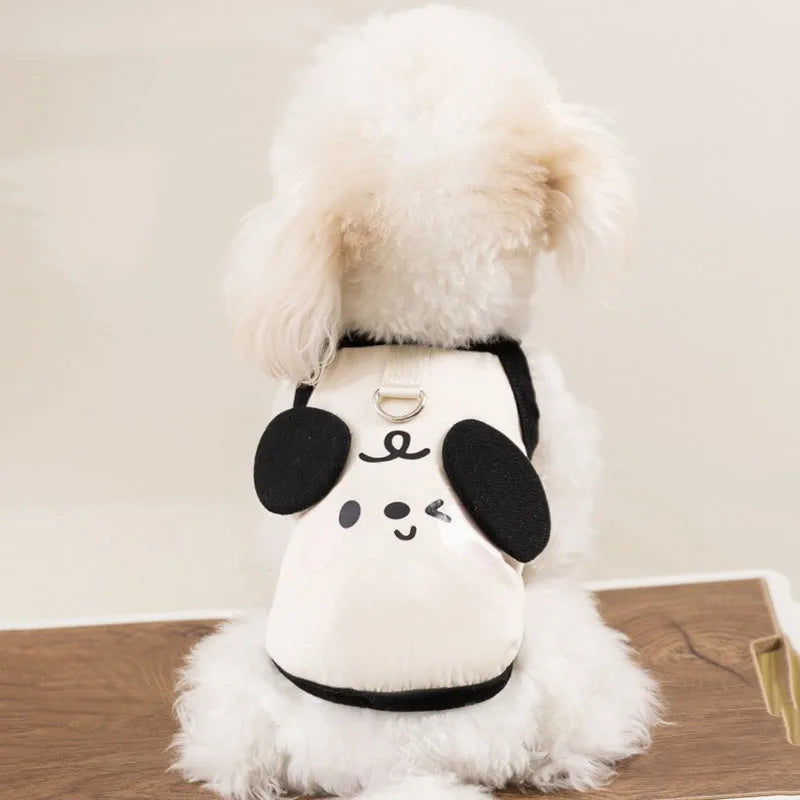 Three-dimensional Ears Puppy Sling 2025 Summer New Dog Clothes Cute Wind Teddy Vest Bichon Casual Clothes