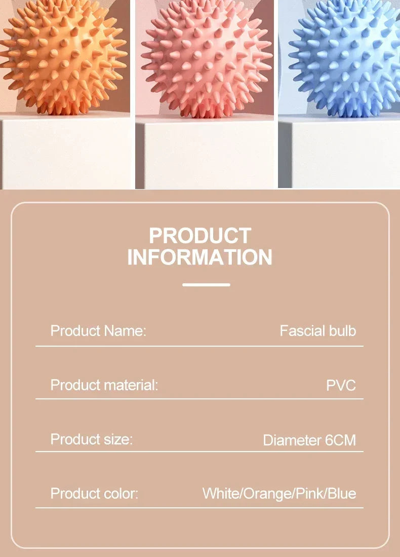 6cm Fascia Ball Muscle Relaxation Massage Yoga Fitness Shoulder Neck Feet Foot Massage Hard Cervical Fascia Meridian Ball