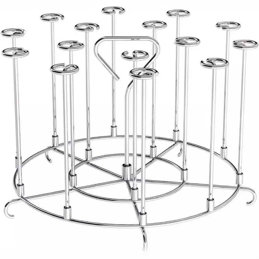 6Qt/8Qt Air Fryer Skewer Stand Vertical Multi-pin Stainless Steel BBQ Holder Air Fryer Accessories for Grilling Kitchen Kabobs