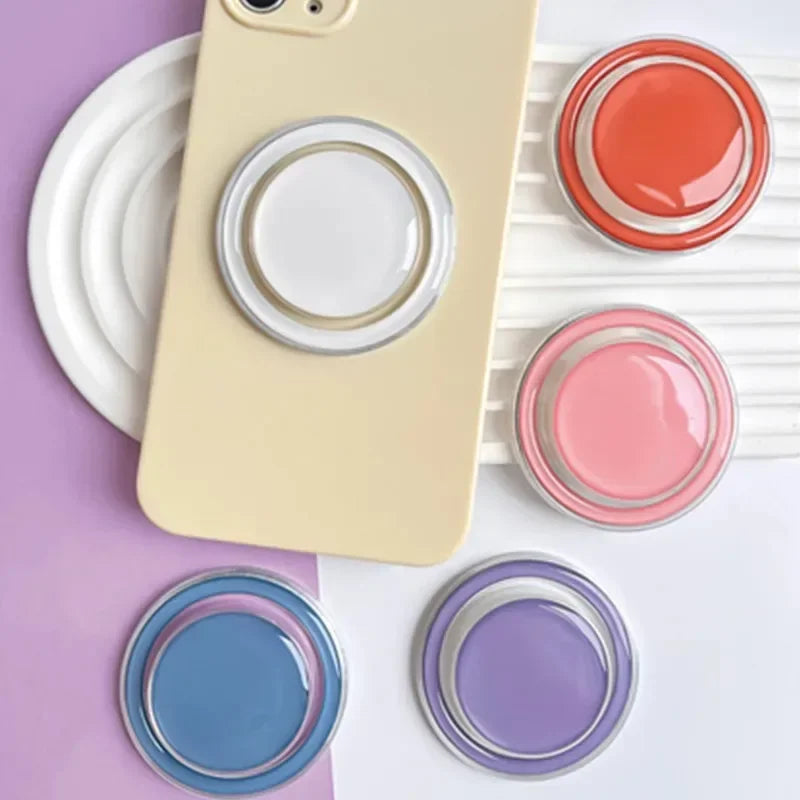 Magnetic Folding Mobile Phone Grip Holder Socket Pocket Support for IPhone 16 15 Samsung Xiaomi Safe Ring Finger Expanding Stand