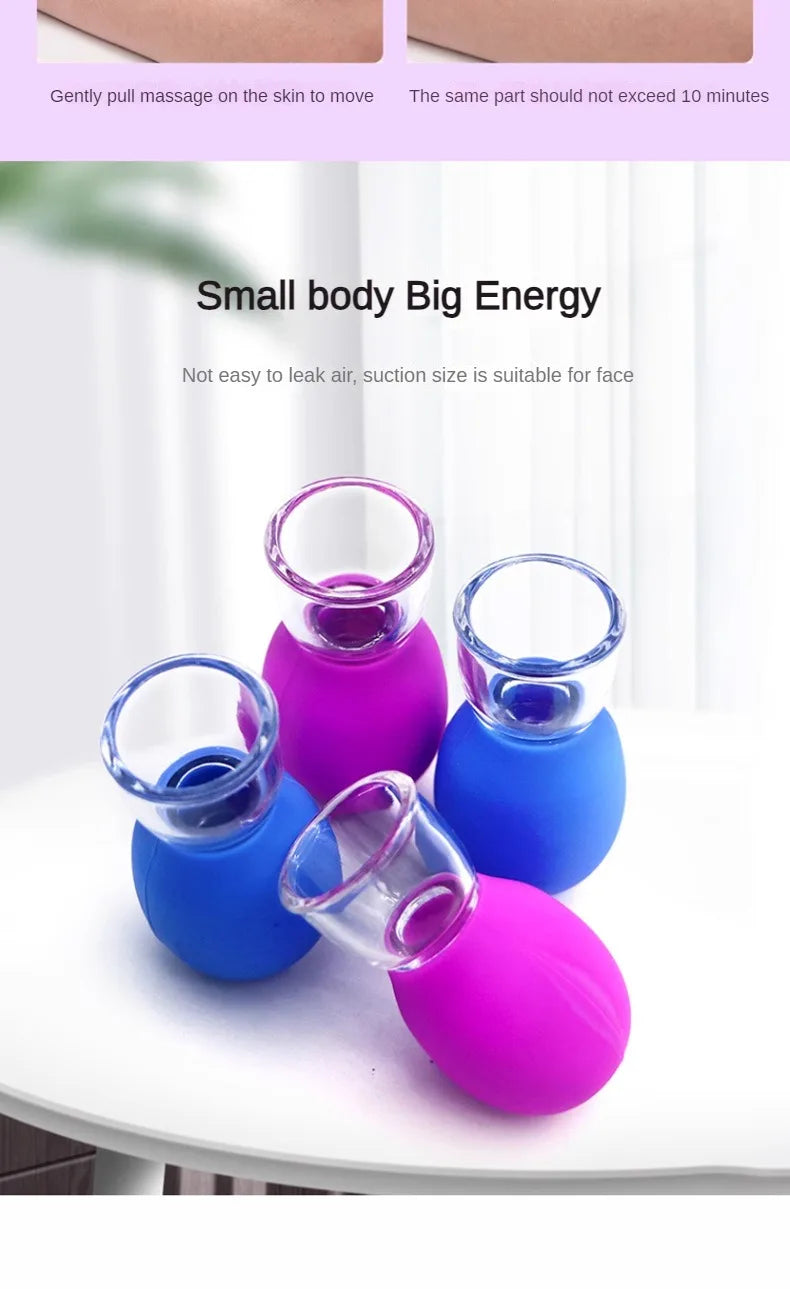 1/5/10pcs Silicone Massage Cupping For Body Face Neck Eye Cellulite Massager Vacuum Tank Body Facial Care Anti-aging Beauty Tool