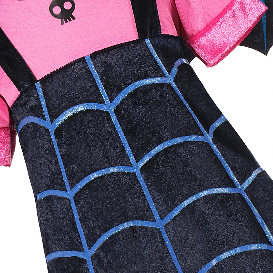 Vampirina Cosplay Dress Girl Kids Princess Clothes Charms Dress Up Christmas Halloween Costume Children Carnival Party