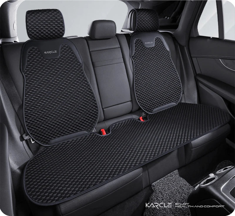Universal Ice Silk Summer Car Seat Covers Breathable Car Seat Covers Full Set Sweat Absorption Auto Seat Cushion Car Accessories