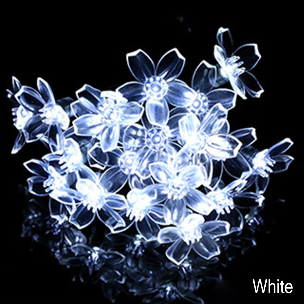 1PC Flower Fairy Lights Battery Operated String Lights Waterproof 10/20/30/40 LED Cherry Blossom Lights For Patry Wedding Decor