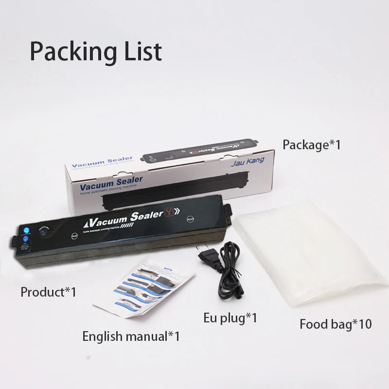 Vacuum Sealer Machine EU Plug Free Gift 10pcs Saver Bags