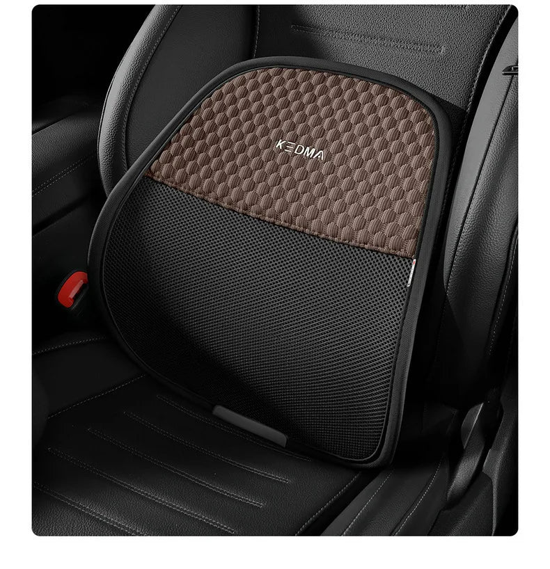 Car Chair Back Cusion Mesh Lumbar Anti-Fatigue Brace Elastic Cushion Massage Back Cushion Pad Support Summer Cool Breathable