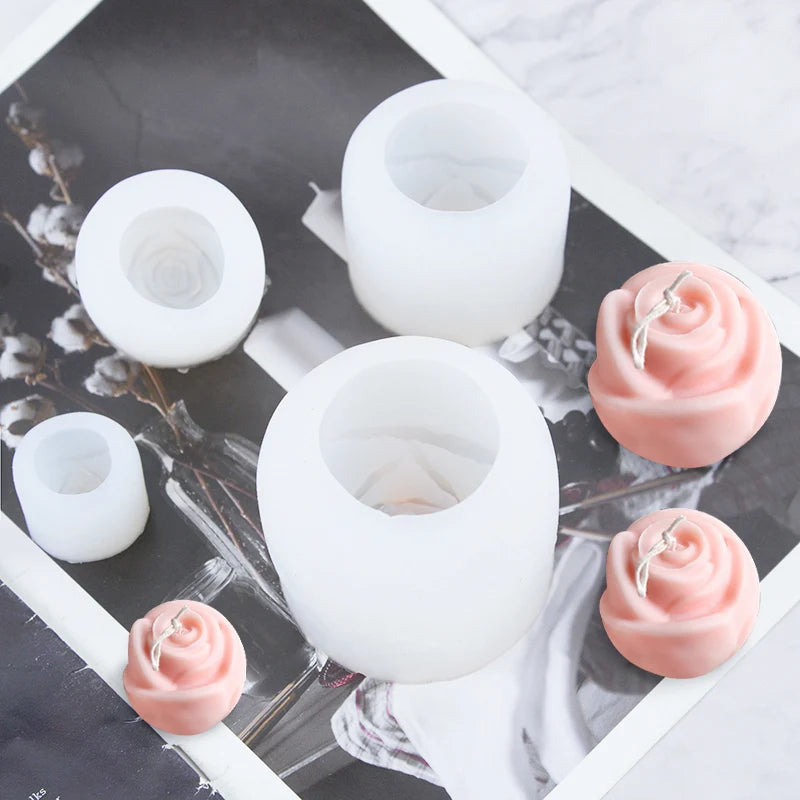 Valentine Day Flower Soft Silicone Rose Molds