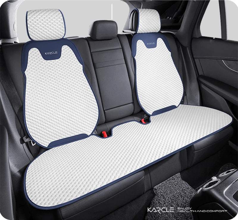Universal Ice Silk Summer Car Seat Covers Breathable Car Seat Covers Full Set Sweat Absorption Auto Seat Cushion Car Accessories