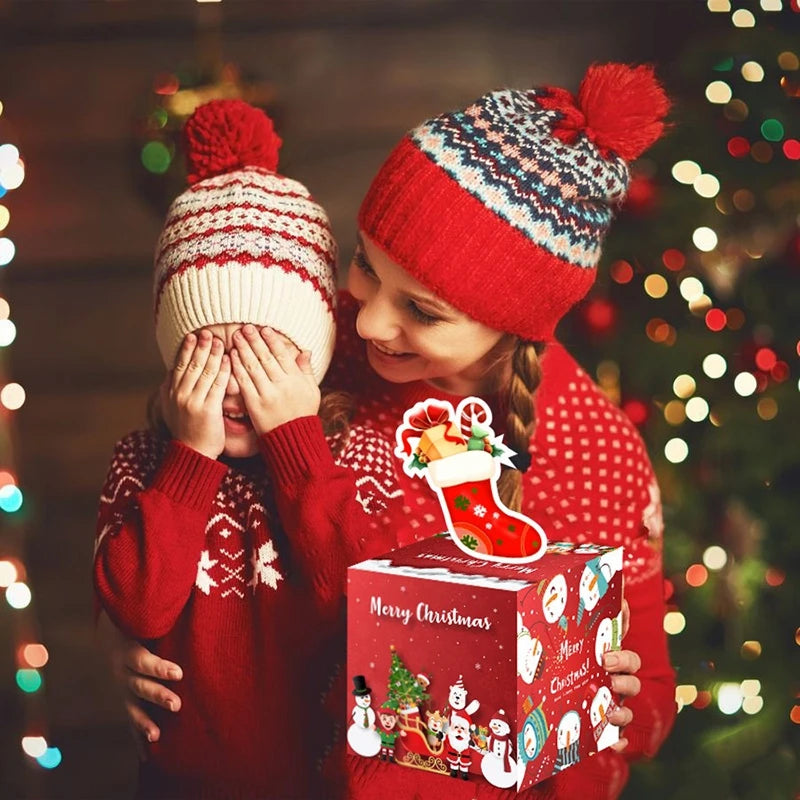 Christmas Money Gift Box Christmas Party Favors Gifts 2025 Navidad Suprise for Friends New Year Party Accessories