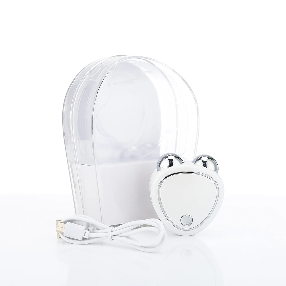 Portable Electric Face Lift Roller Massager EMS Sonic Facial Lifting Skin Tighten Massage