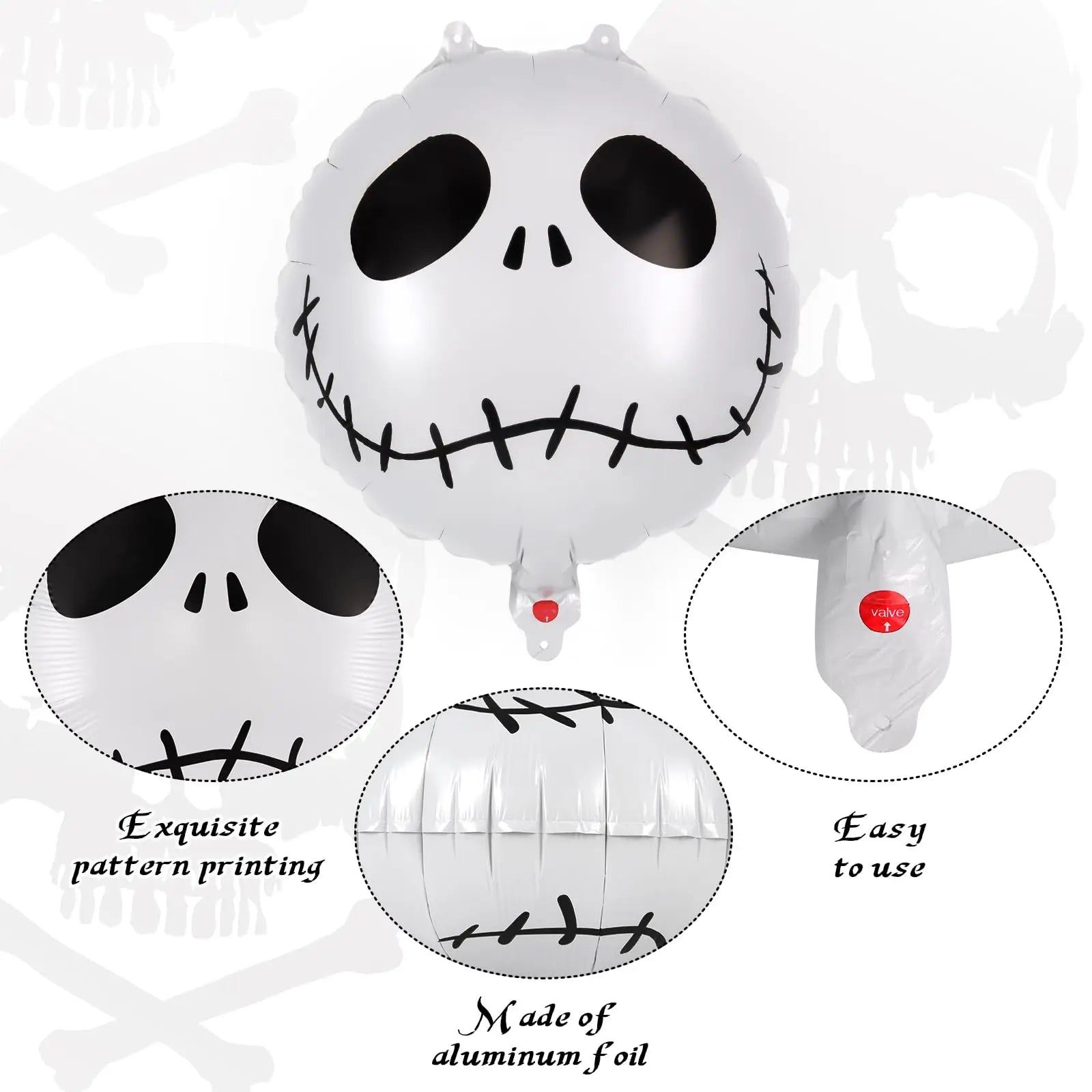 12 Pieces Halloween Foil Balloon Set Halloween Birthday Masquerade Theme Party Decoration