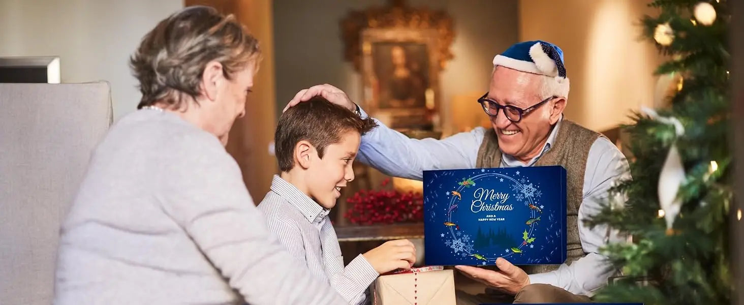 Advent Calendar Fishing Christmas Countdown - 24 Days Fishing Lures Set for Fisher Adult Men Teen Boys - 2025 Xmas Surprise Gift