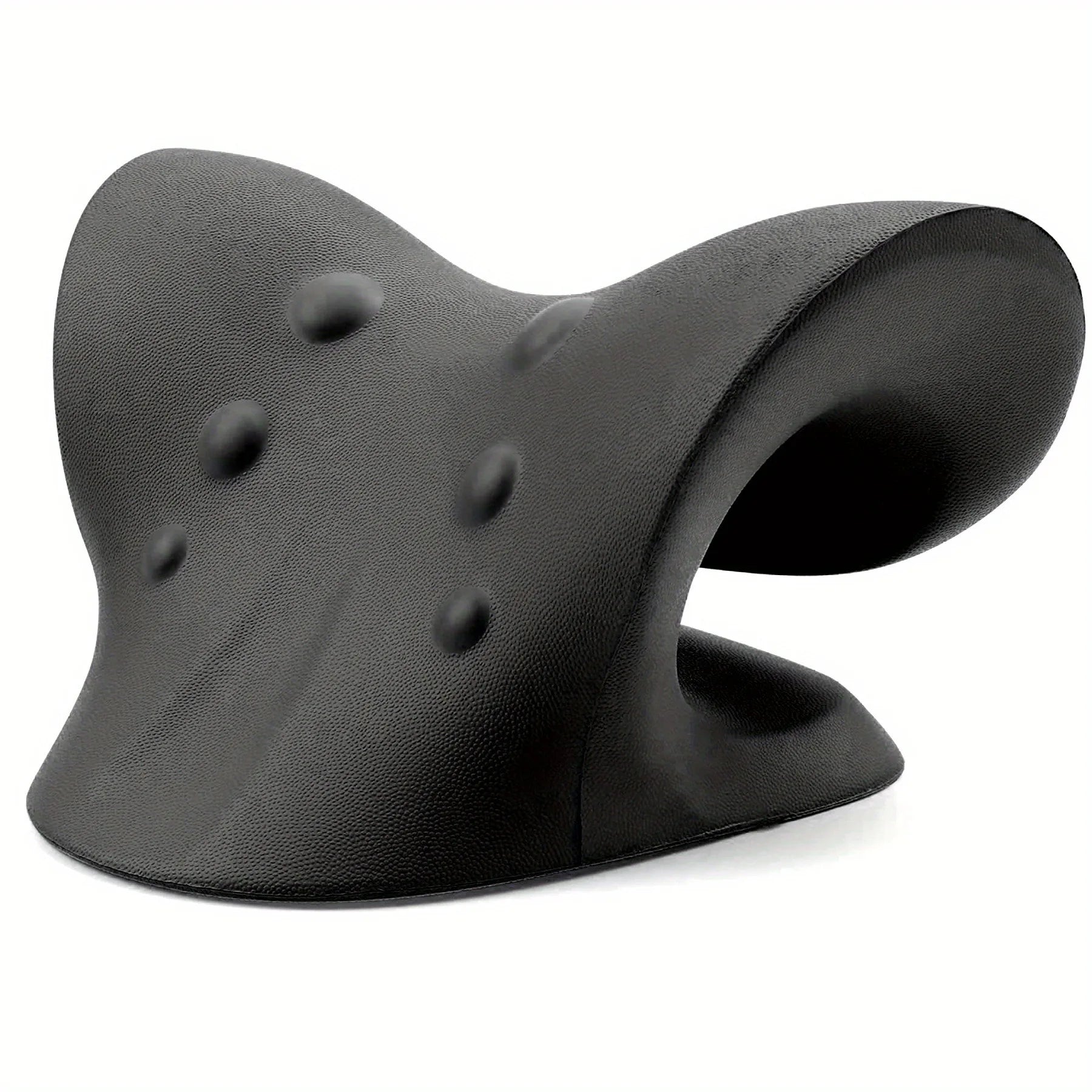 Eva Neck And Shoulder Relaxer, C-Shape Cervical Traction Device, Relax Spine Alignment, Chiropractic Pillow Stretcher Massager