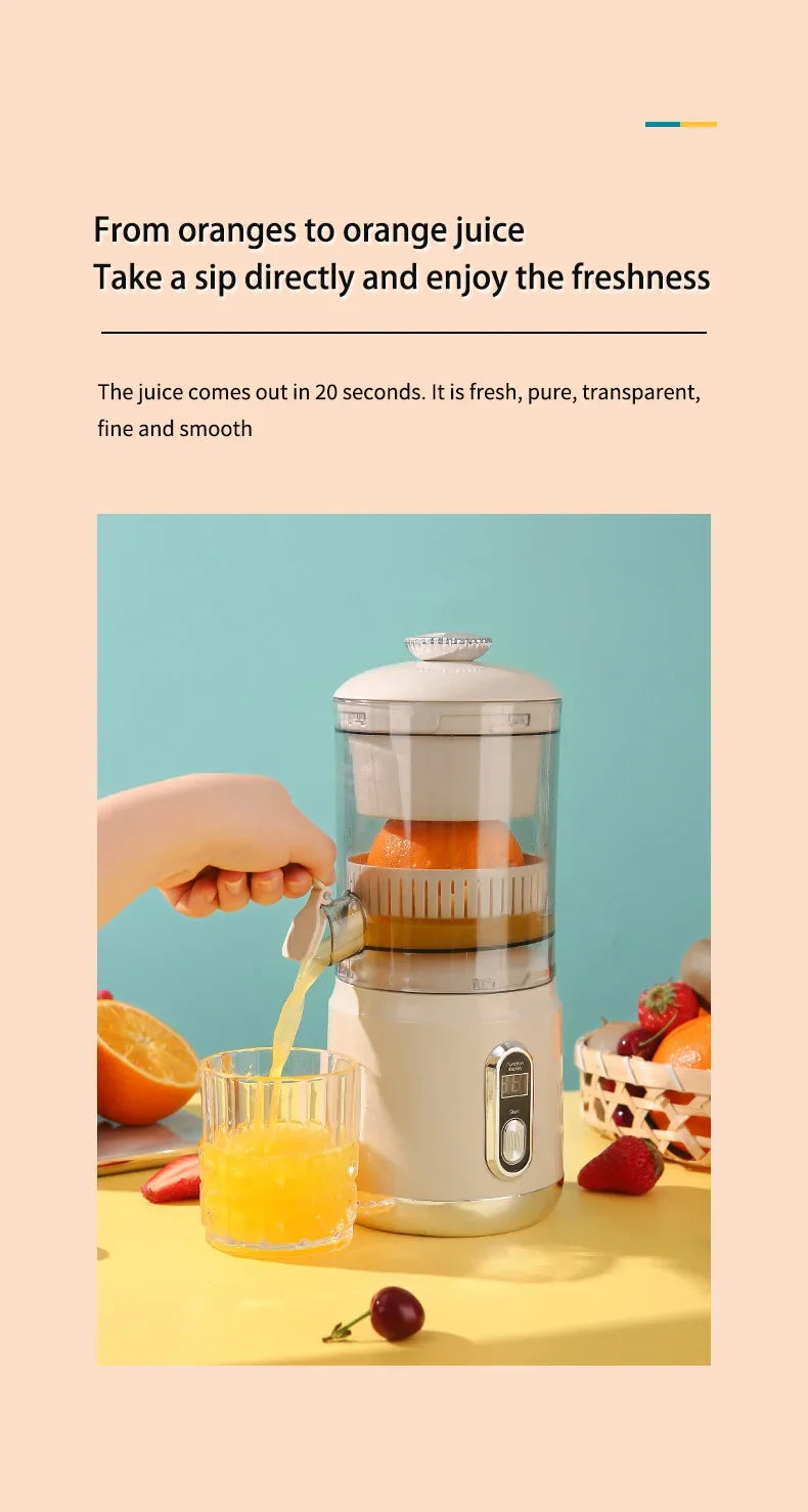 Electric Orange Juicer Portable 600ml Original Citrus Fruit Juice Extractor