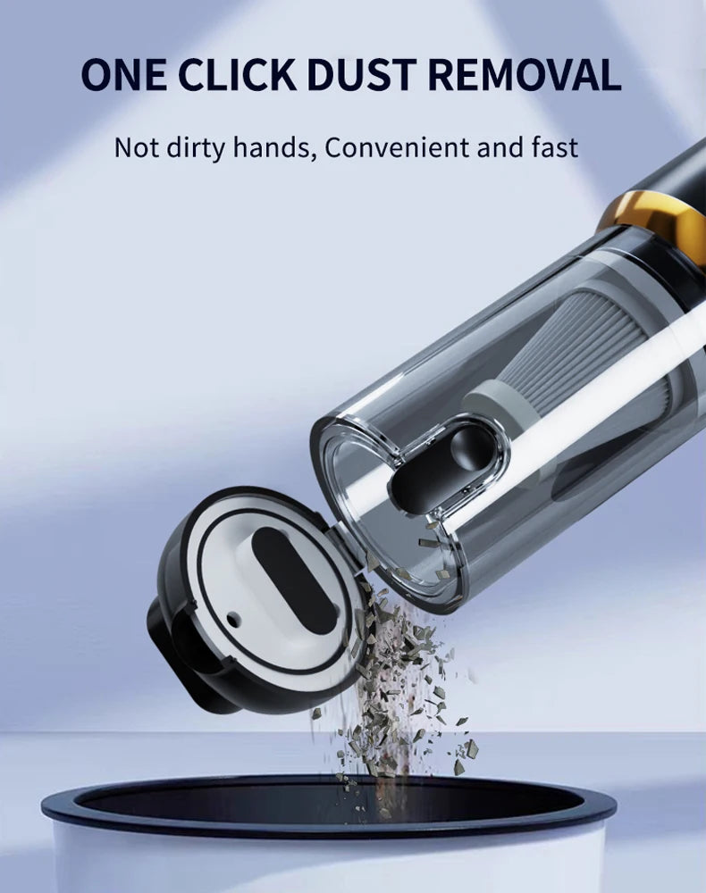 CENRR 998000PA Mini Car Vacuum Cleaner Cordless Powerful Wireless Car Cleaner HandHeld Portable Vacuum Cleaner Cleaning Machine