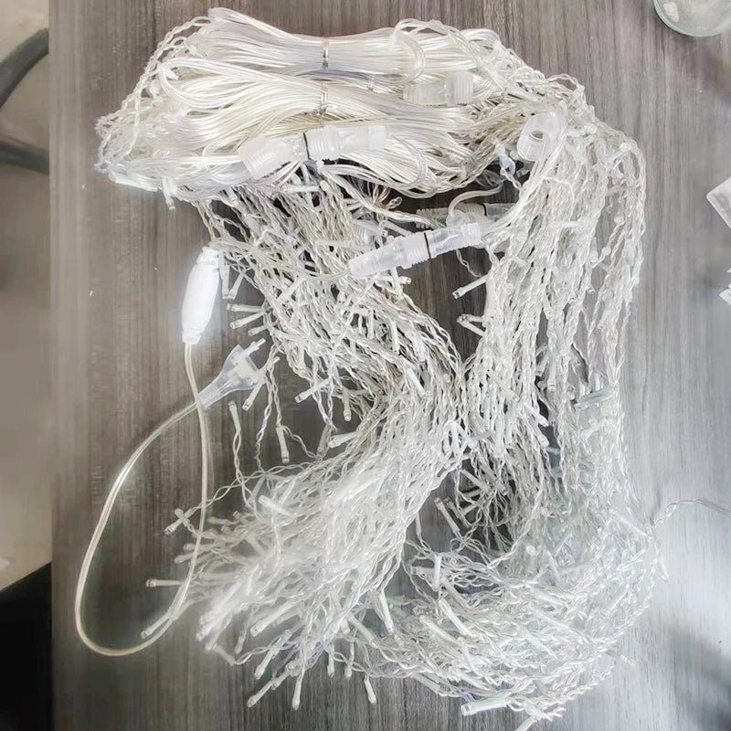 Christmas Decoration 2024/2025 icicle Led Curtain Lights for Outdoor Droop 0.4/0.5/0.6M Christmas Lights for home New Year 2025