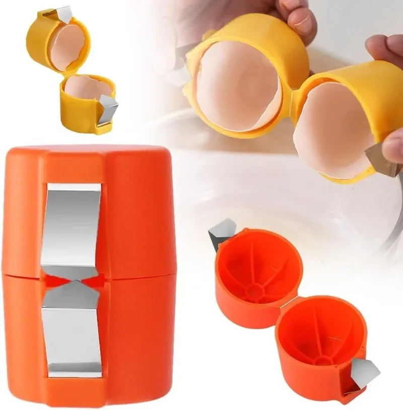 Plastic Egg Shell Opener Professional Manual Eggs Breaker Non-Stick Hand Eggshell Separator Multifunctional Kitchen Baking Tools