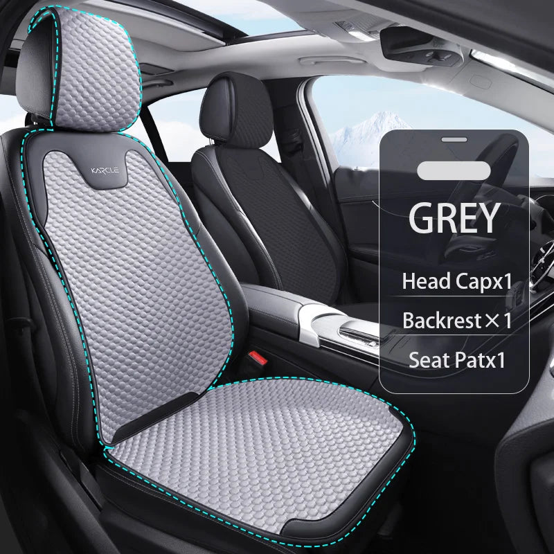 Universal Ice Silk Summer Car Seat Covers Breathable Car Seat Covers Full Set Sweat Absorption Auto Seat Cushion Car Accessories