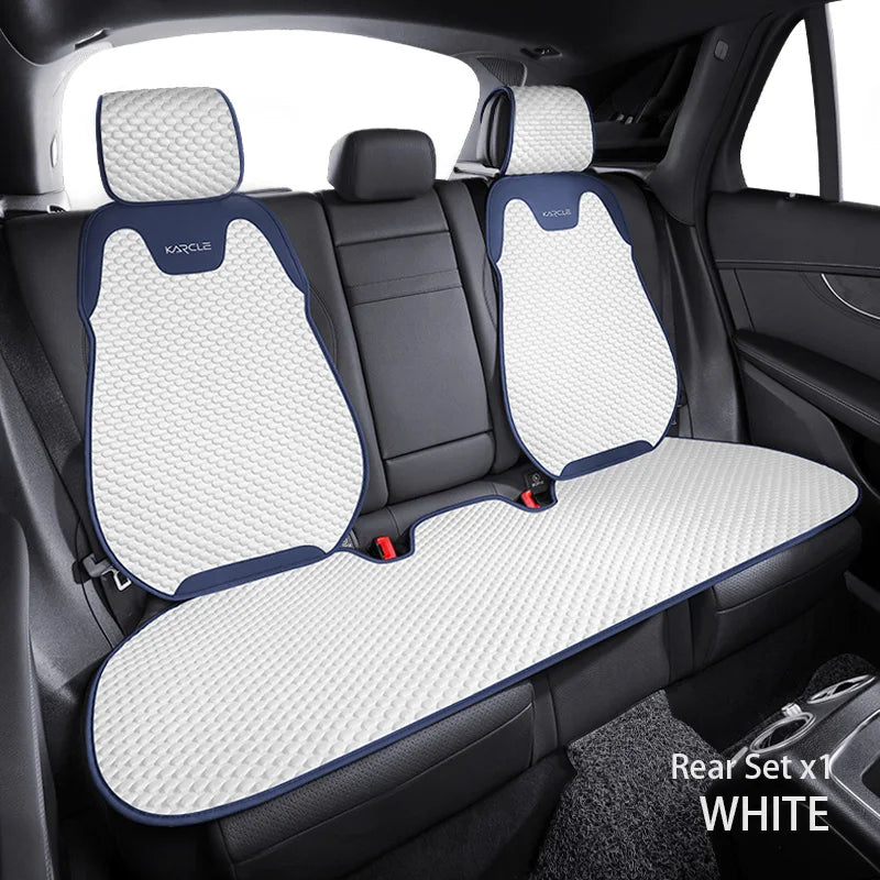 Universal Ice Silk Summer Car Seat Covers Breathable Car Seat Covers Full Set Sweat Absorption Auto Seat Cushion Car Accessories